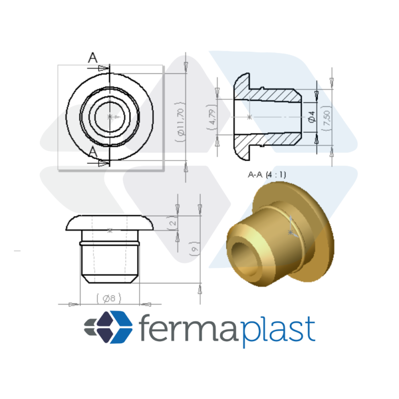 Passa Fio 5 Mm Pvc