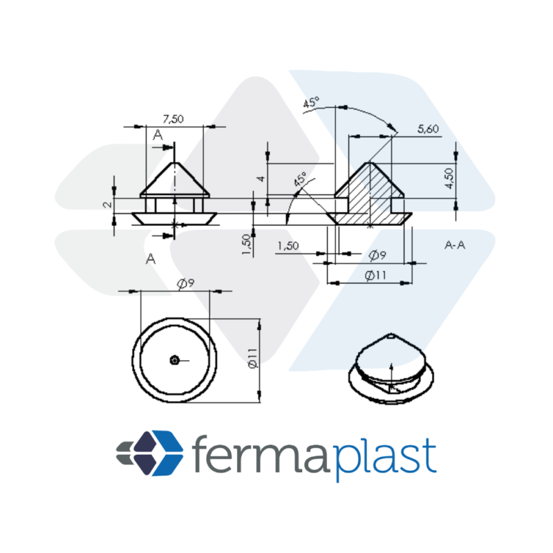 Batente Gabinete Pvc Mole