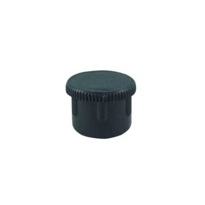 Ponteira 1" Interna Reta de alta resistência para tubos redondos. O acabamento ideal para metalon 25,4 mm, garantindo proteção de pisos e durabilidade com qualidade Fermaplast. Confira agora!