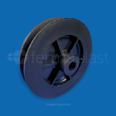 Roldana 80 mm com Eixo 8 mm de alta resistência para equipamentos de academia e sistemas de carga. Garanta um deslizamento suave e silencioso com a qualidade Fermaplast. Confira agora!
